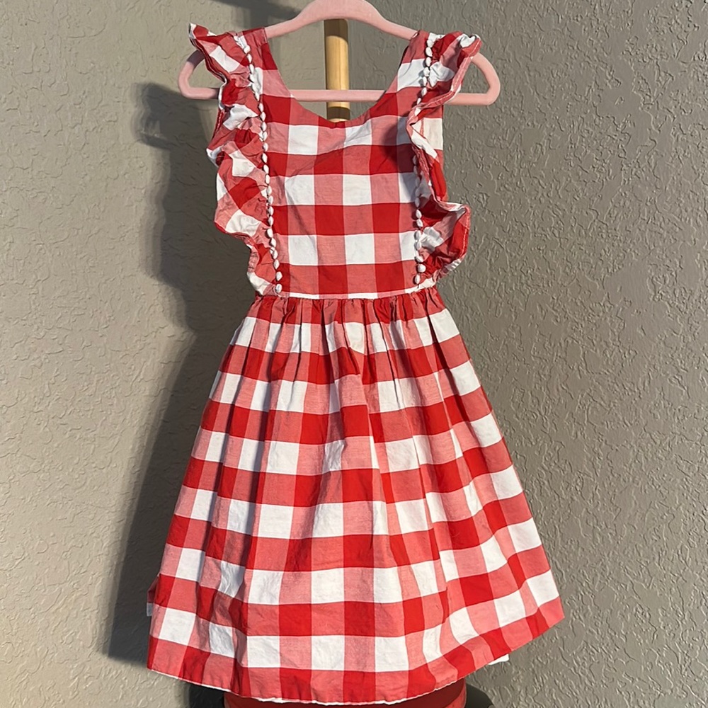 Max Studio red and white girl dress